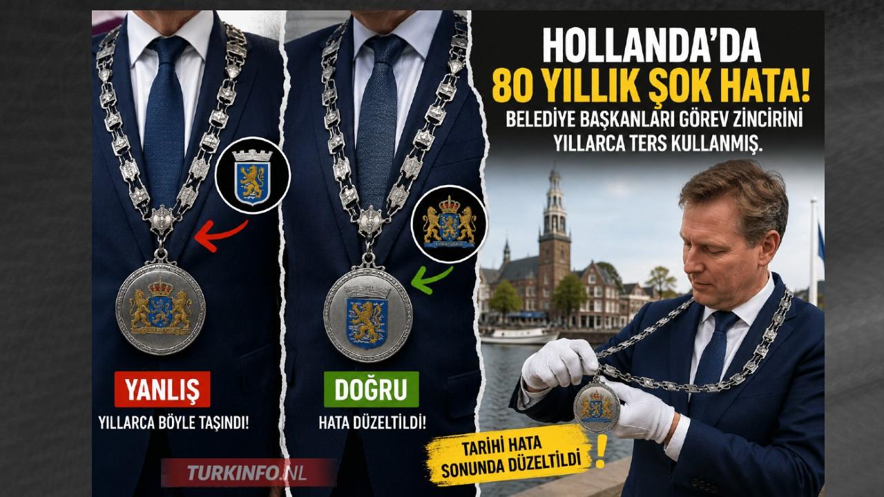 Hollanda’da 80 Yıllık Şok Hata: Belediye Başkanları Görev Zincirini Ters Takmış