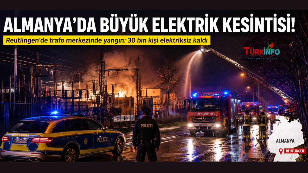 Almanya'da Terör Alarmı: Trafo Merkezi Yangını Sonrası 30 Bin Kişi Elektriksiz Kaldı