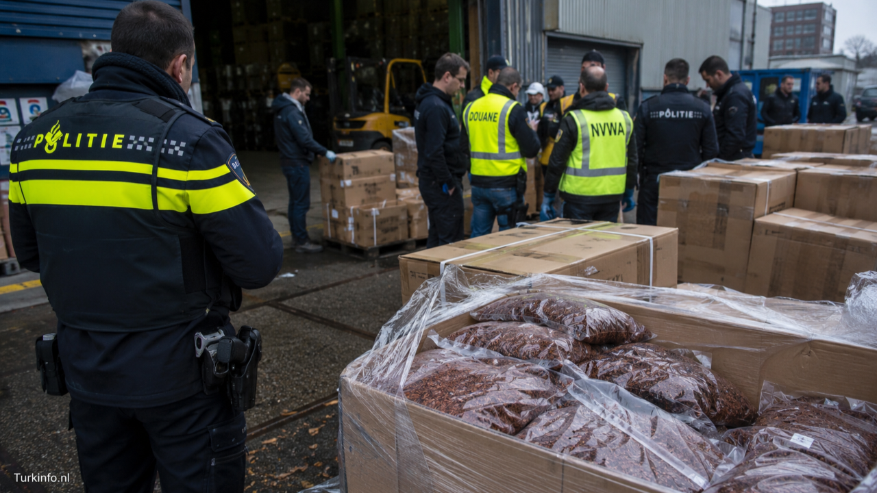 Amsterdam’da Kaçak Nargile Tütünü Operasyonu: 3 Tondan Fazla Ürün Ele Geçirildi