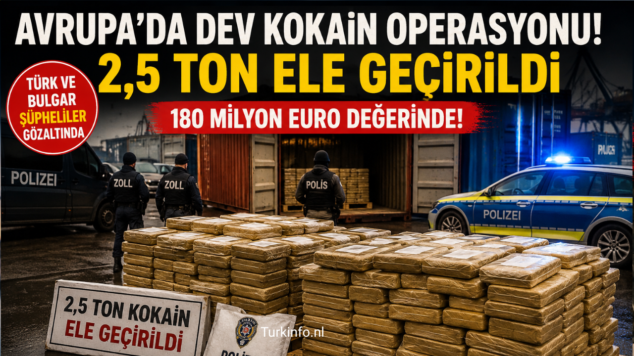 Avrupa'da Dev Kokain Operasyonu: Türk ve Bulgar Şüphelilerin de Aralarında Bulunduğu Şebekeye Büyük Darbe!