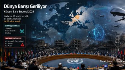Dünya Barışı Geriliyor: Hollanda Küresel Barış Endeksi’nde 17. Sırada