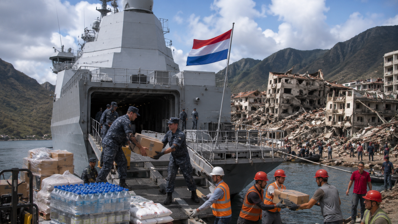Hollanda Deprem Bölgesine Savaş Gemisi Gönderdi: Yardım Seferberliği Başladı