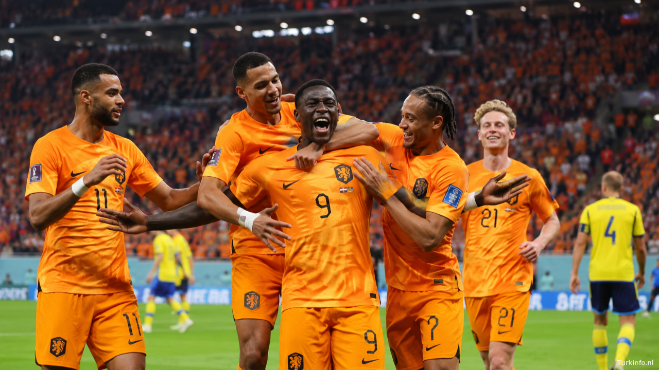 Hollanda Dünya Kupası’nda Şov Yaptı: İsveç’i 5-1 Ezerek Son 16 Kapısını Araladı