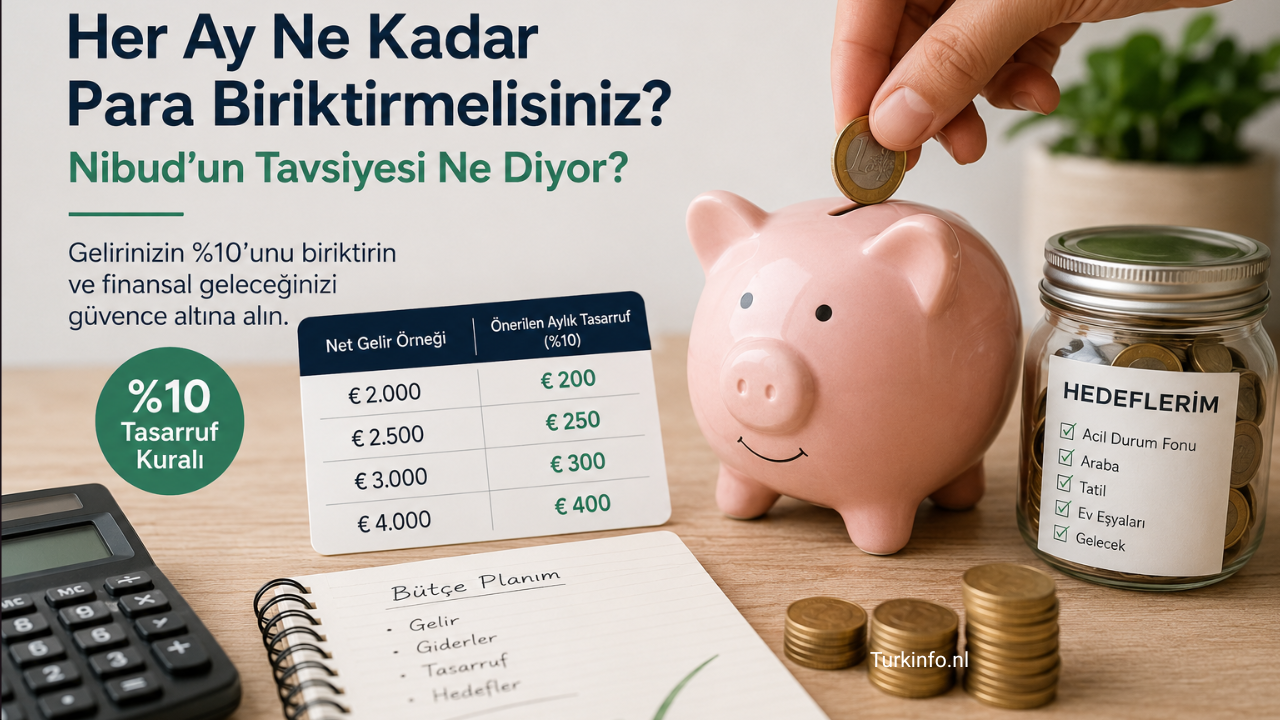 Hollanda'da Maaşı Olan Herkesi İlgilendiriyor: Nibud Aylık Biriktirmeniz Gereken Tutarı Açıkladı