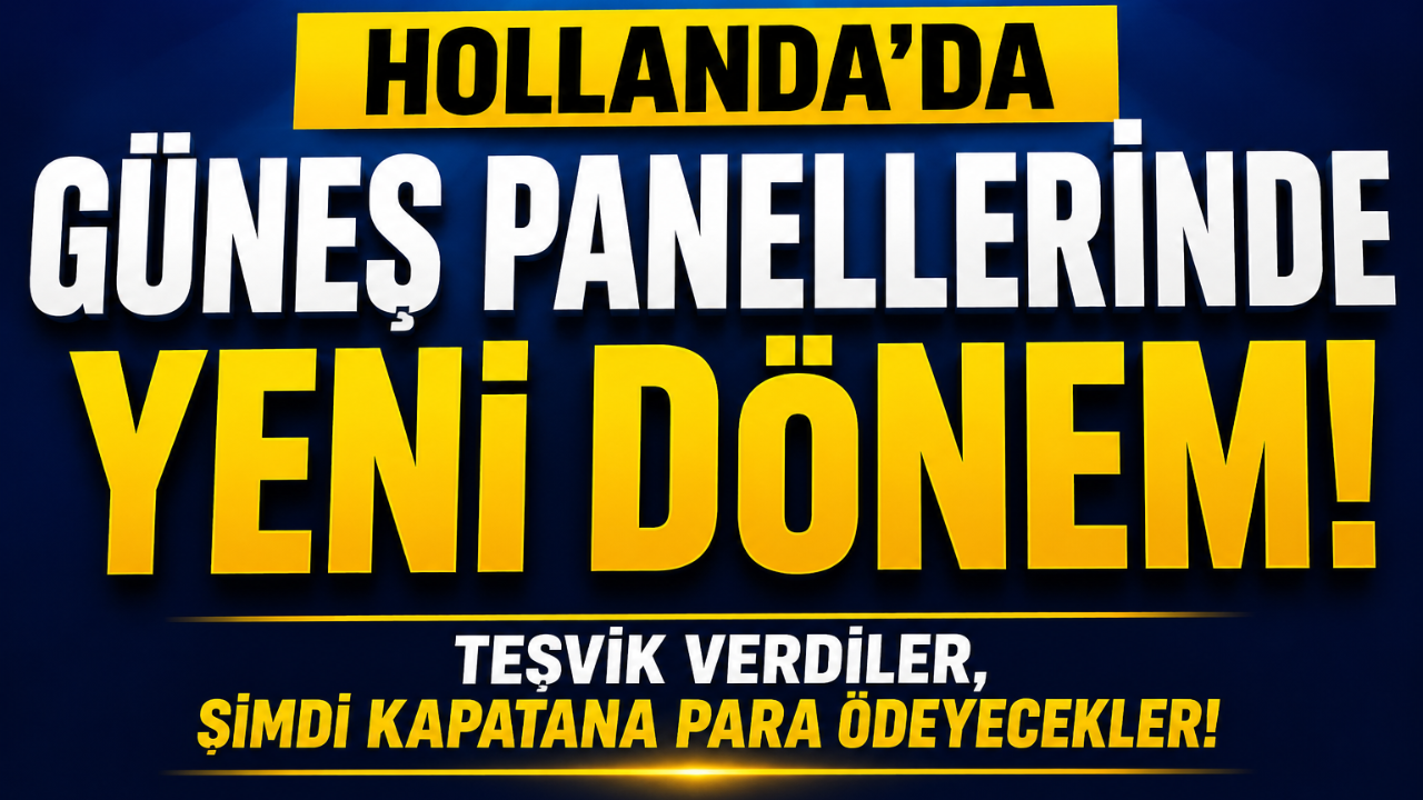Hollanda’da Şaşırtan Karar: Güneş Panelini Kapatanlara Para Verilecek