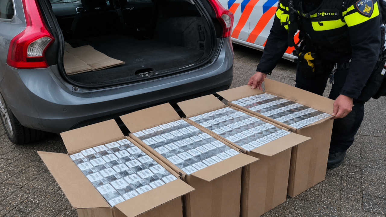 Zaandam’da Şok Baskın: Bir Otomobilde 50 Bin Kaçak Sigara Ele Geçirildi