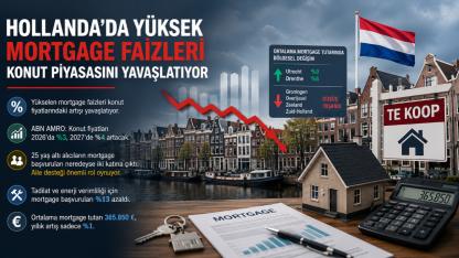 Hollanda'da Mortgage Faizleri Konut Piyasasını Yavaşlattı: Fiyat Artışı Düşüyor