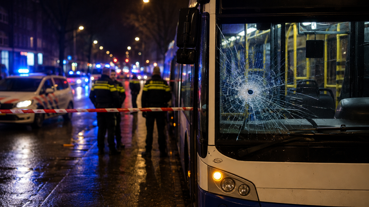 Rotterdam'da Dehşet: Hareket Halindeki Otobüse Ateş Açıldı, Polis Elektroşok Cihazı Kullandı