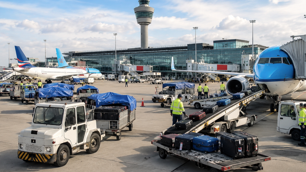Schiphol'de Büyük Değişim: Bagaj Hizmetlerini Artık Sadece 3 Şirket Yürütecek