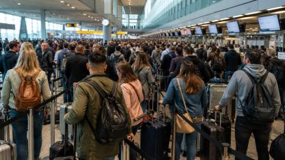 Schiphol'de büyük yoğunluk: Uzun kuyruklar onlarca yolcunun uçağını kaçırmasına neden oldu