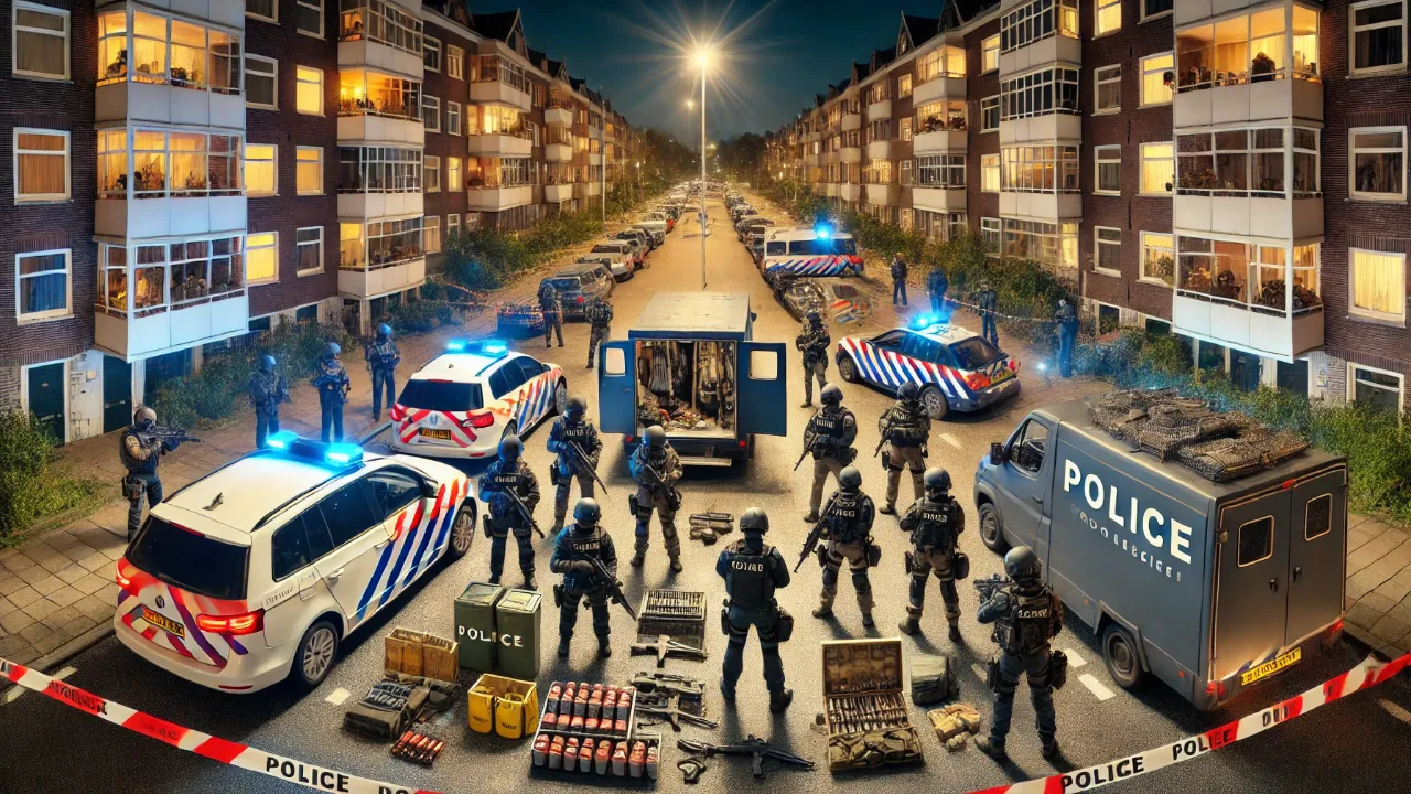 Amsterdam'da Baskın: Silahlar, Patlayıcılar ve Polis Üniformaları Ele Geçirildi